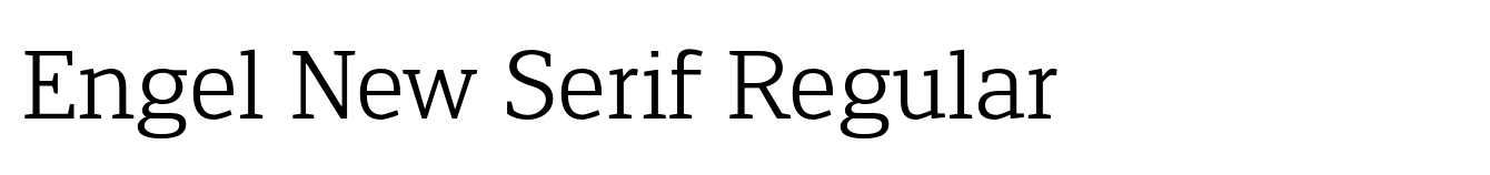 Engel New Serif Regular